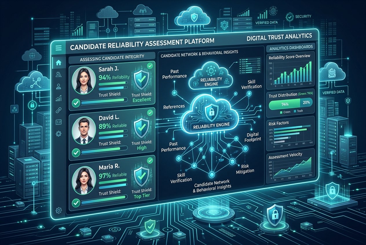 Plataforma en la nube de un software de confiabilidad laboral analizando perfiles